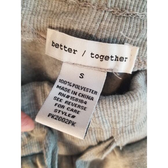 Better Together Light Grey Sweatpants Size Small Joggers Workout Casual Comfy - Picture 5 of 7